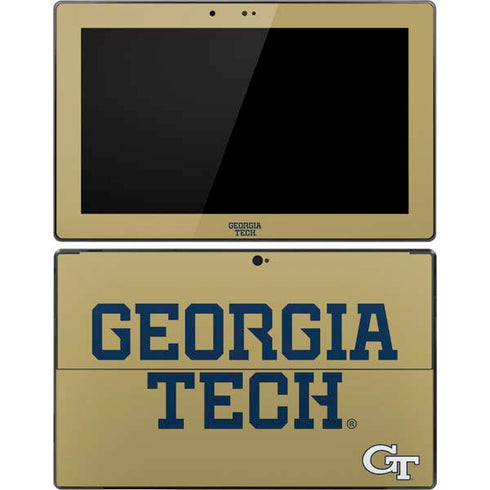 Georgia Institute of Technology LogoType Gold Surface Pro Tablet Skin